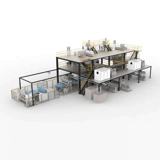 3.2M SMS纺粘熔喷复合无纺布生产线